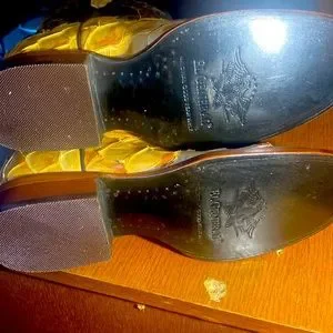 Yellow and black authentic monster fish boots by “El General” Shoes | Yellow And Black Authentic Monster Fish Boots By El  main image 2